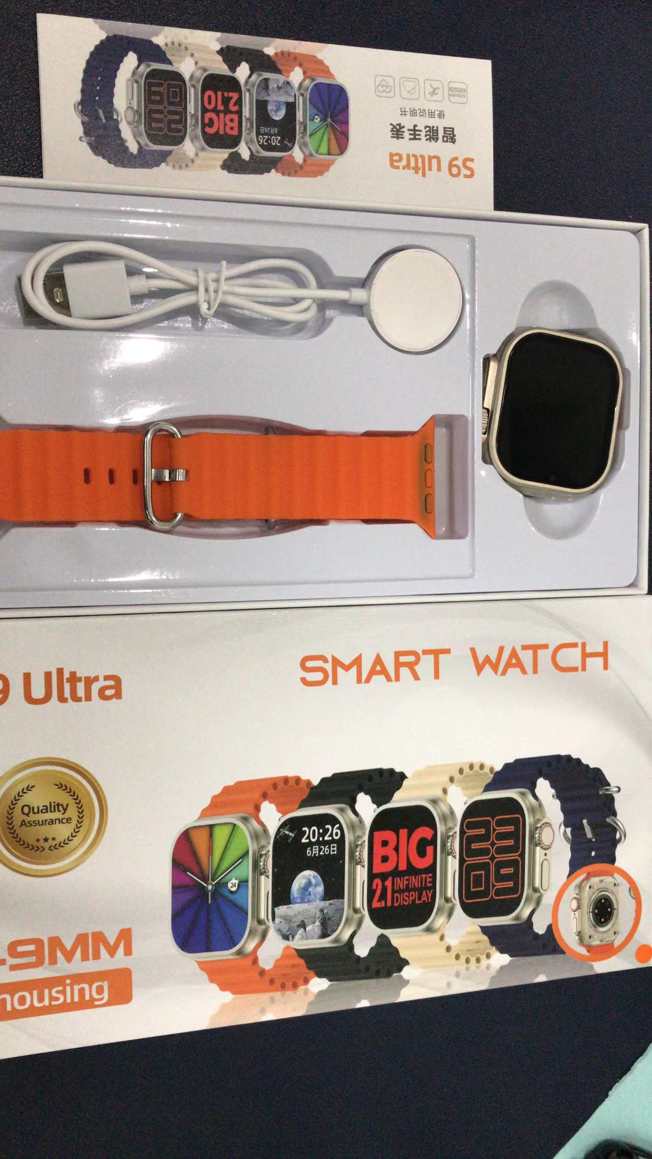 # 6piezas/8piezas Smartwatches S9 Ultra 49mm Pantalla Full Hd - Reloj Inteligente Para Con iPhone Y Android Emprende Negocios Mayoreo