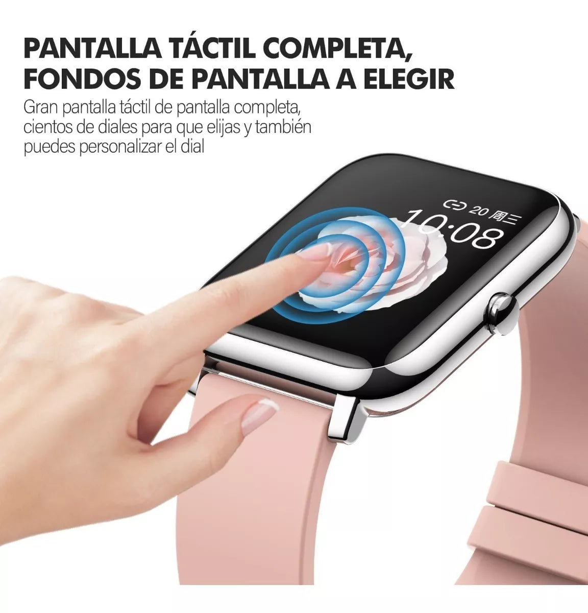 2 Smartwatcher P22 Reloj Inteligente Deportivo Impermeable Con Bluetooth