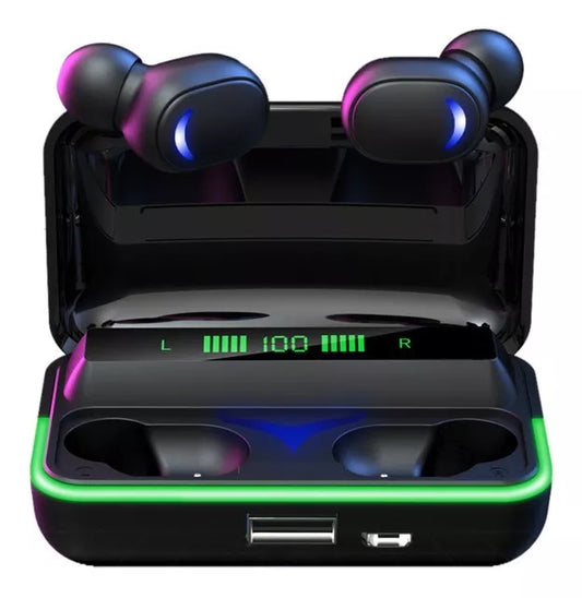 # 6uds Audífonos in-ear Gamer Audífonos inalámbricos Impermeable E10 Negro con luz LED