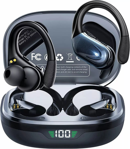 Auriculares Inalámbricos Deportivos Bluetooth Con Ganchos BX17