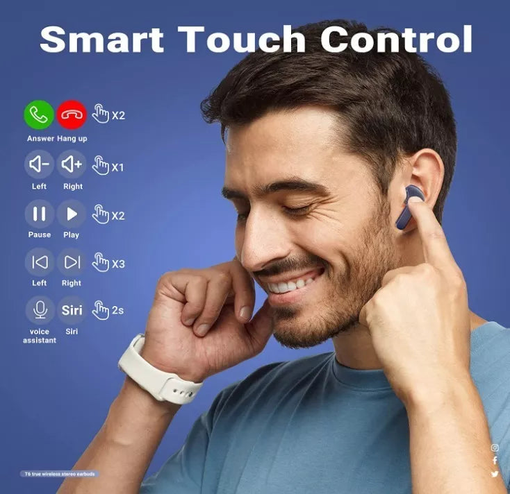 # 10piezas Audífonos QX10 Inalámbricos Con Bluetooth y Pantalla Led Mayoreo