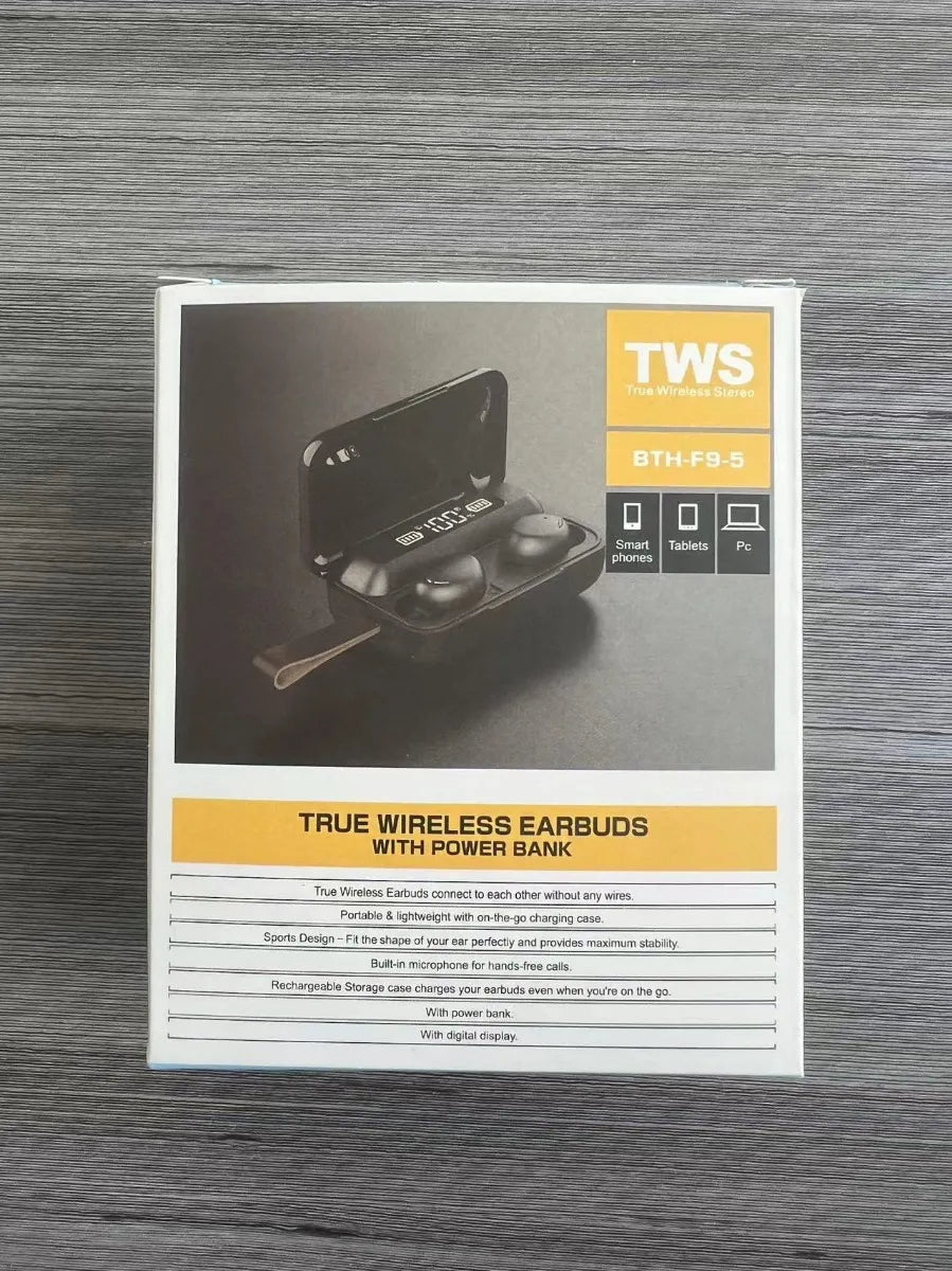 # 10 unidades de fones de ouvido intra-auriculares Bluetooth sem fio F9-5 atacado azul claro