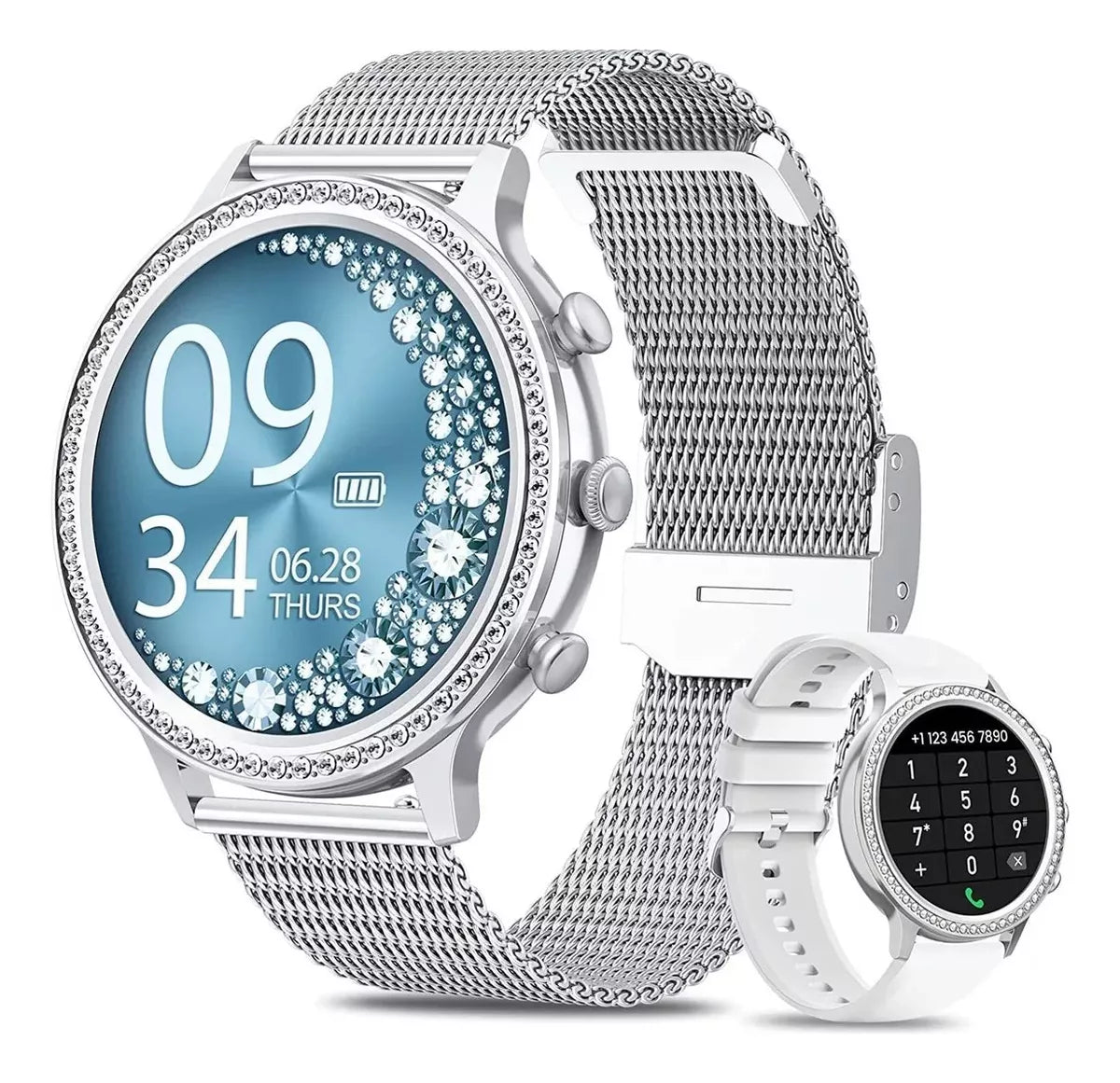 Smartwatch Para Mujer Fitness Tracker Reloj Inteligente, Responder/h