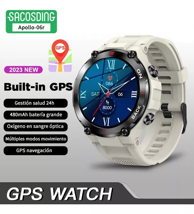2uds Smartwatches K37 5atm Gps Hombres Impermeable Relojes Inteligente