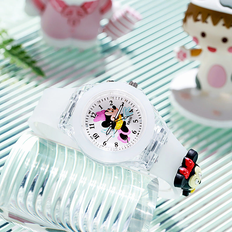 # Relojes Infantil Luminoso Estudiante Lindo Kt Dibujo Animado Silicona Led Electrónico Día del Niño Fiesta Regalo Emprende Negocios Mayoreo