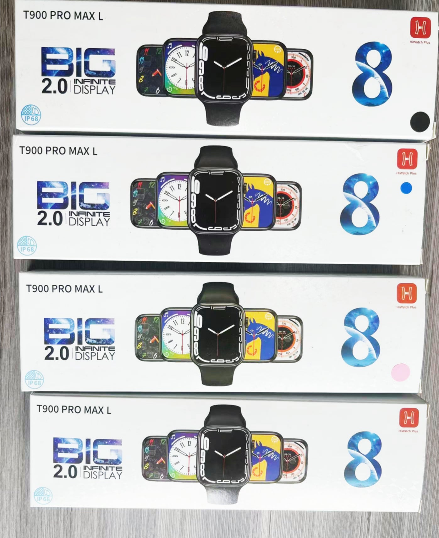 4Piezas Smartwatches T900 Pro Max L Bluetooth Relojs Mayoreo