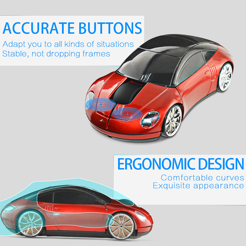 4uds/8uds Mouse Ratón Inalámbrico 2.4G Elementos Porsche Modelos de Coche Mayoreo