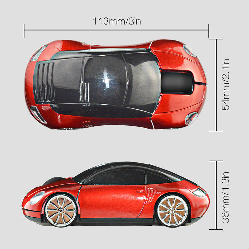 4uds/8uds Mouse Ratón Inalámbrico 2.4G Elementos Porsche Modelos de Coche Mayoreo