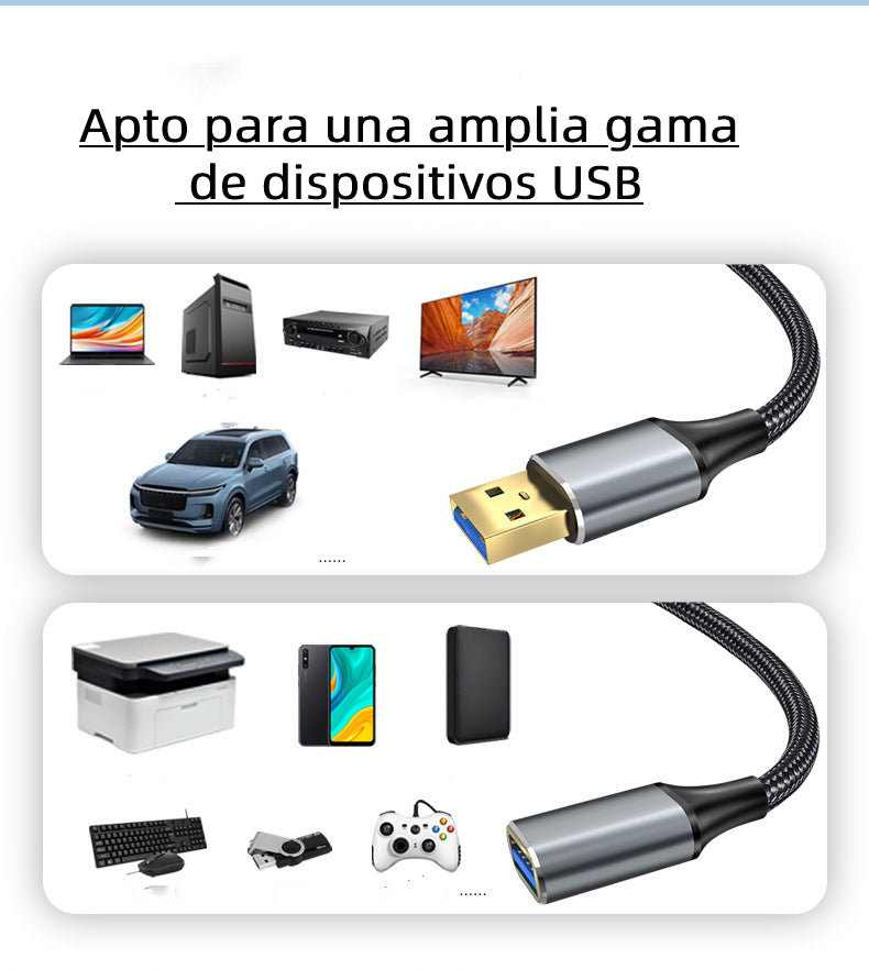 Cabo de Extensão usb 3.0 Macho para fêmea 1 Metro de alta Velocidade Atacado