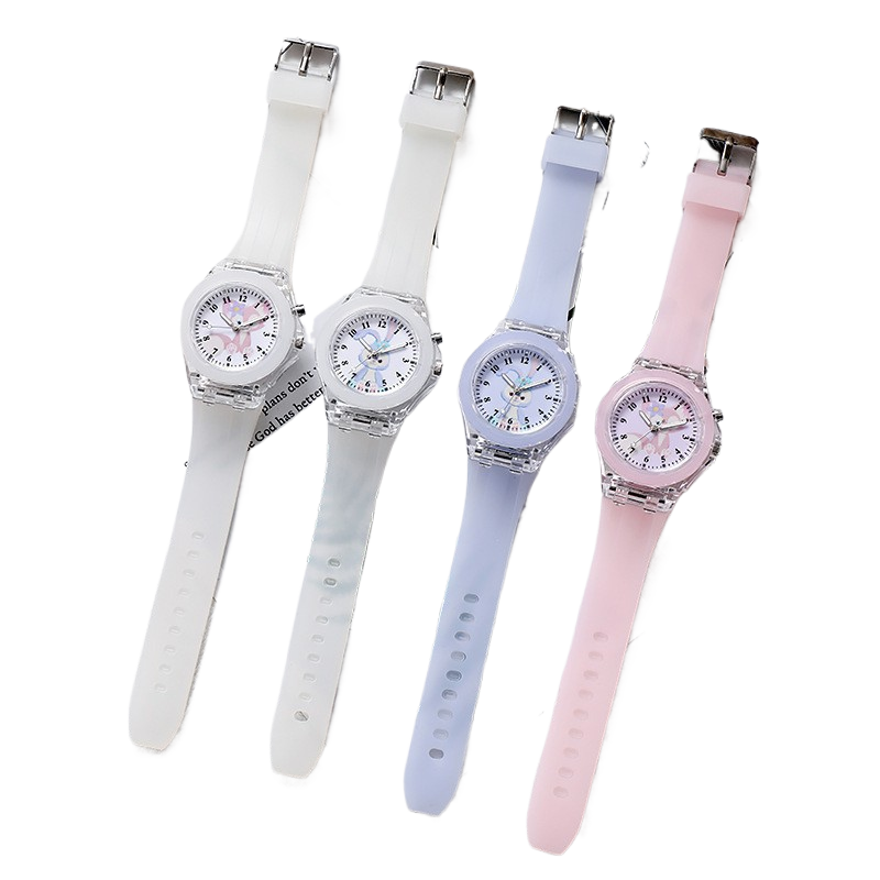 Relojes Niñas Clarabelle LED Colorido Luminoso Día del Niño Fiesta Regalo Mayoreo Emprende Negocios