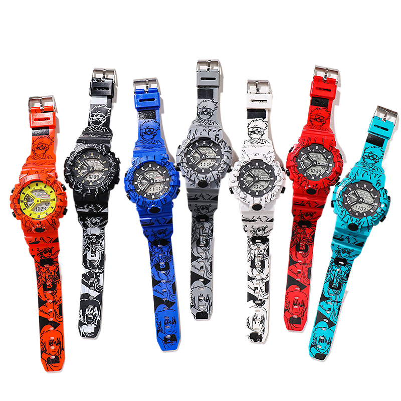 Relojes Anime Estilo Universitario Deporte ,Naruto, Serie de Manga y Anime, Día del Niño Fiesta Emprende Mayoreo Negocios