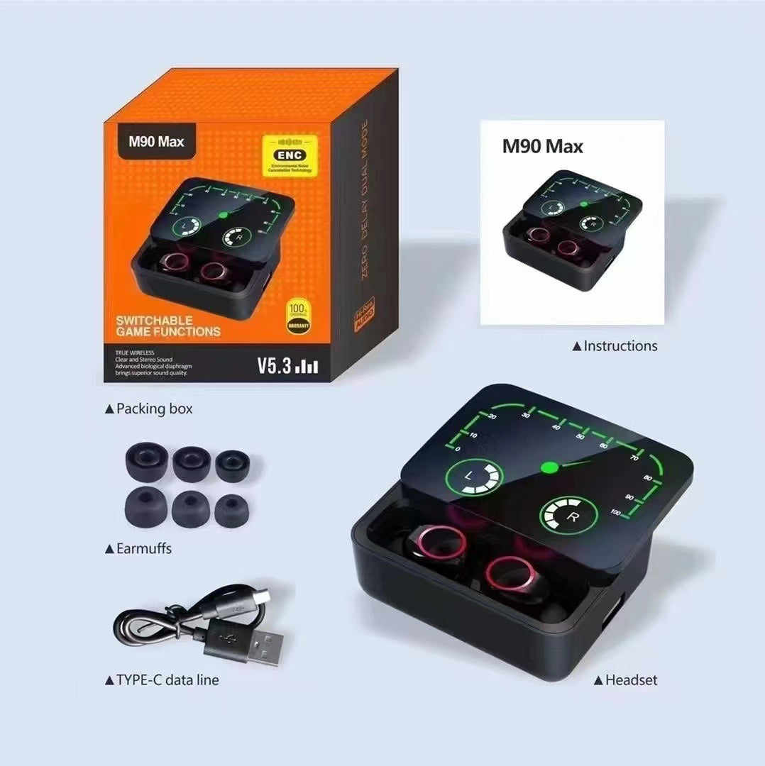 # 8Piezas Audífonos Inalámbricos Bluetooth Función Carga Inalámbrica M90 pro max Mayoreo