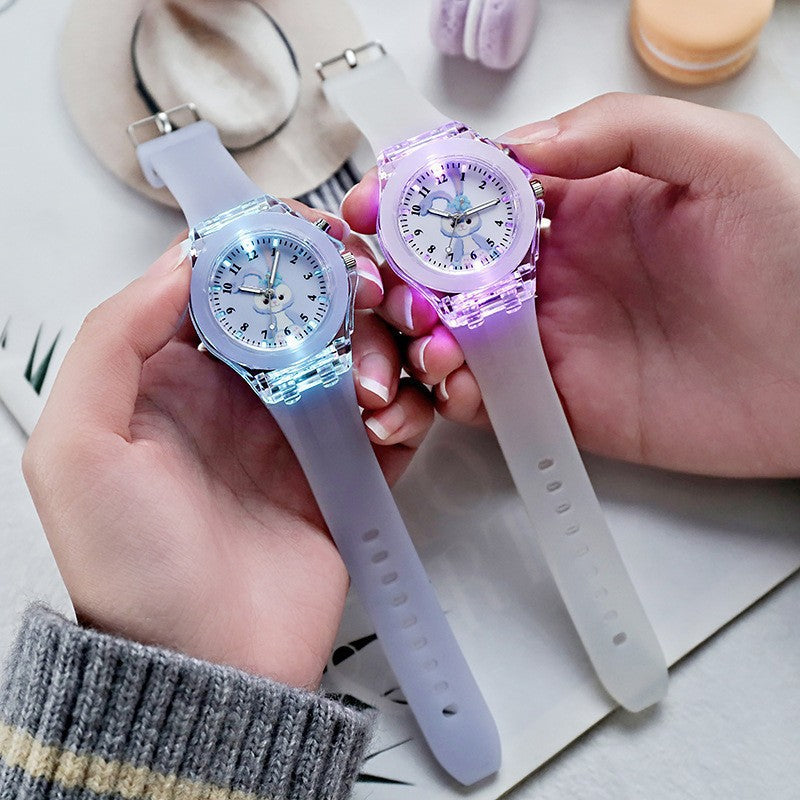 Relojes Niñas Clarabelle LED Colorido Luminoso Día del Niño Fiesta Regalo Mayoreo Emprende Negocios