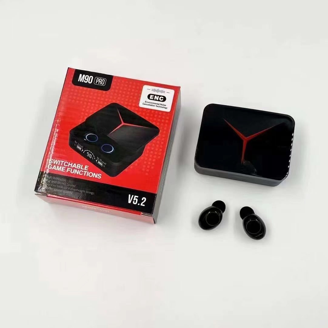 8 Wireless In-ear Gamer Headphones M90pro Black Brill Wholesale