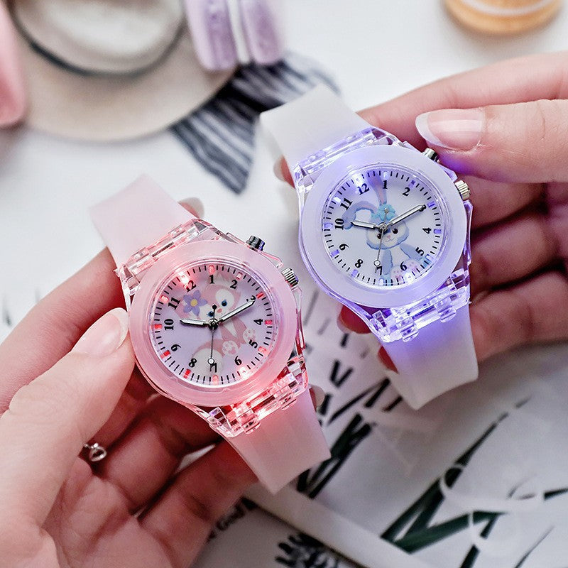 Relojes Niñas Clarabelle LED Colorido Luminoso Día del Niño Fiesta Regalo Mayoreo Emprende Negocios