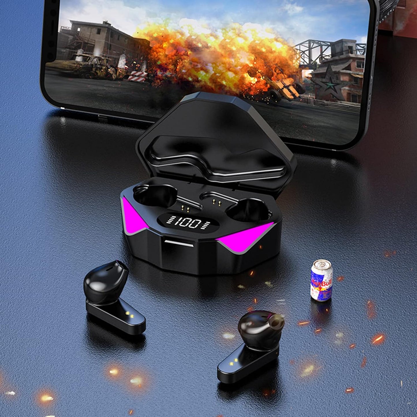 # Audífonos In-ear Gamer X15 Bass Hifi Inalámbricos Bluetooth Con Pantalla Emprende Negocios