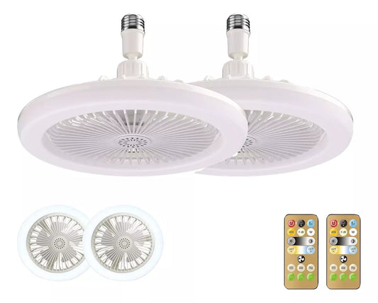 # 1 Ventiladores Lampara Inteligente Multifunción Luz Led 3 Tonos Foco Led De 30 W E27/e26