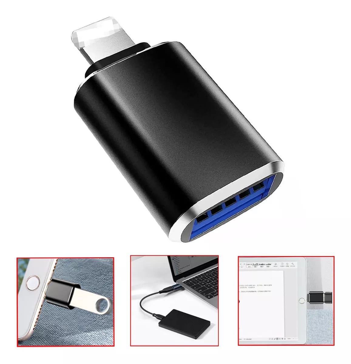 20/30 units OTG Adapter For iPhone iPad (Lightning) Usb 3.0 Input 5gbps Wholesale