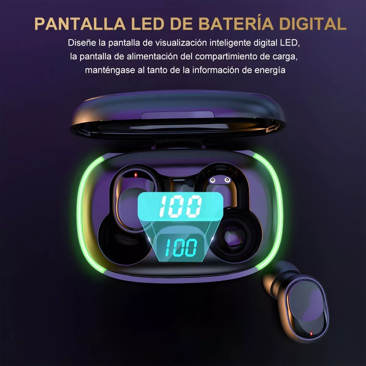 6/8 Audífonos Inalámbricos Y70 Bluetooth Función Carga Inalámbrica Mayoreo