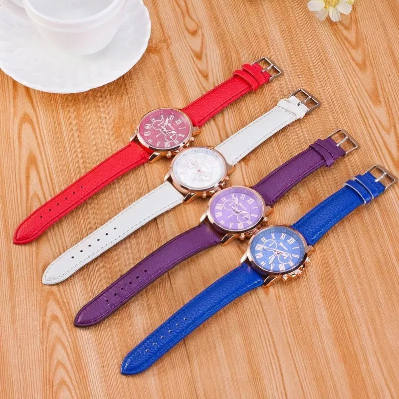 30piezas/50piezas Triple Ojo Doble Capas Relojes Moda Mujer Regalo Mayoreo