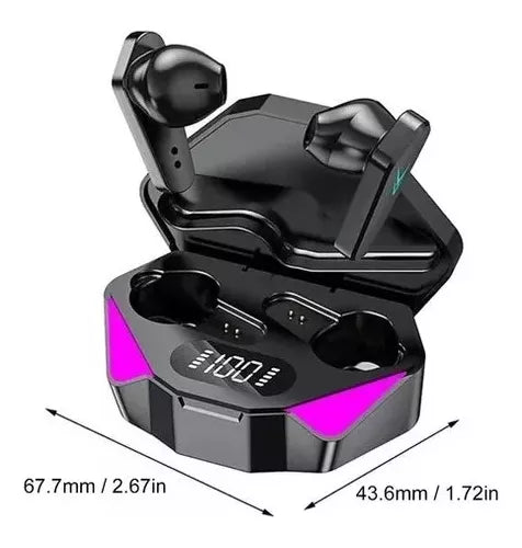 # 8uds Audífonos In-ear Gamer X15 Inalámbricos Bluetooth Con Pantalla