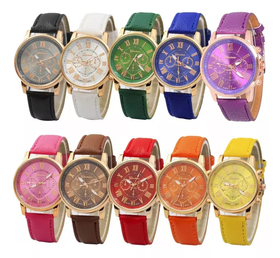 30piezas/50piezas Triple Ojo Doble Capas Relojes Moda Mujer Regalo Mayoreo