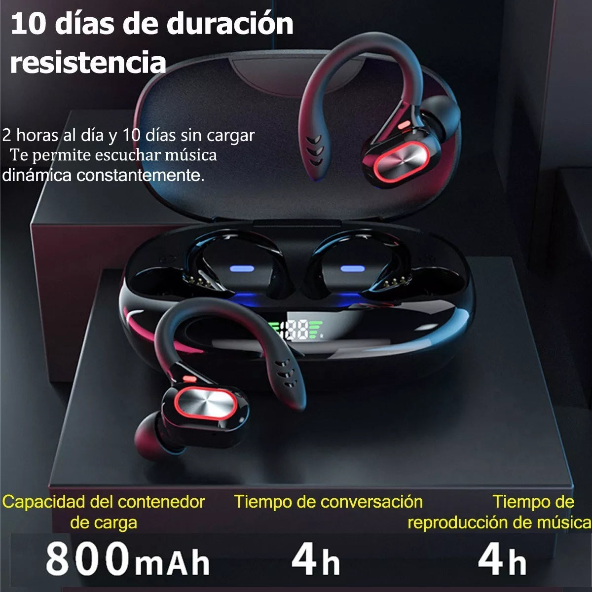 Audífonos S730 Deportivos Inalámbricos Bluetooth 5.0 Gancho Mayoreo