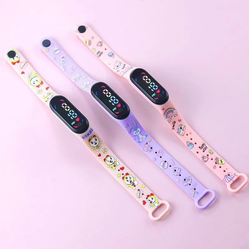 Gift Watches Led Bicolor Cartoon Digital Touch Electronic Wholesale 40 pieces/50 pieces