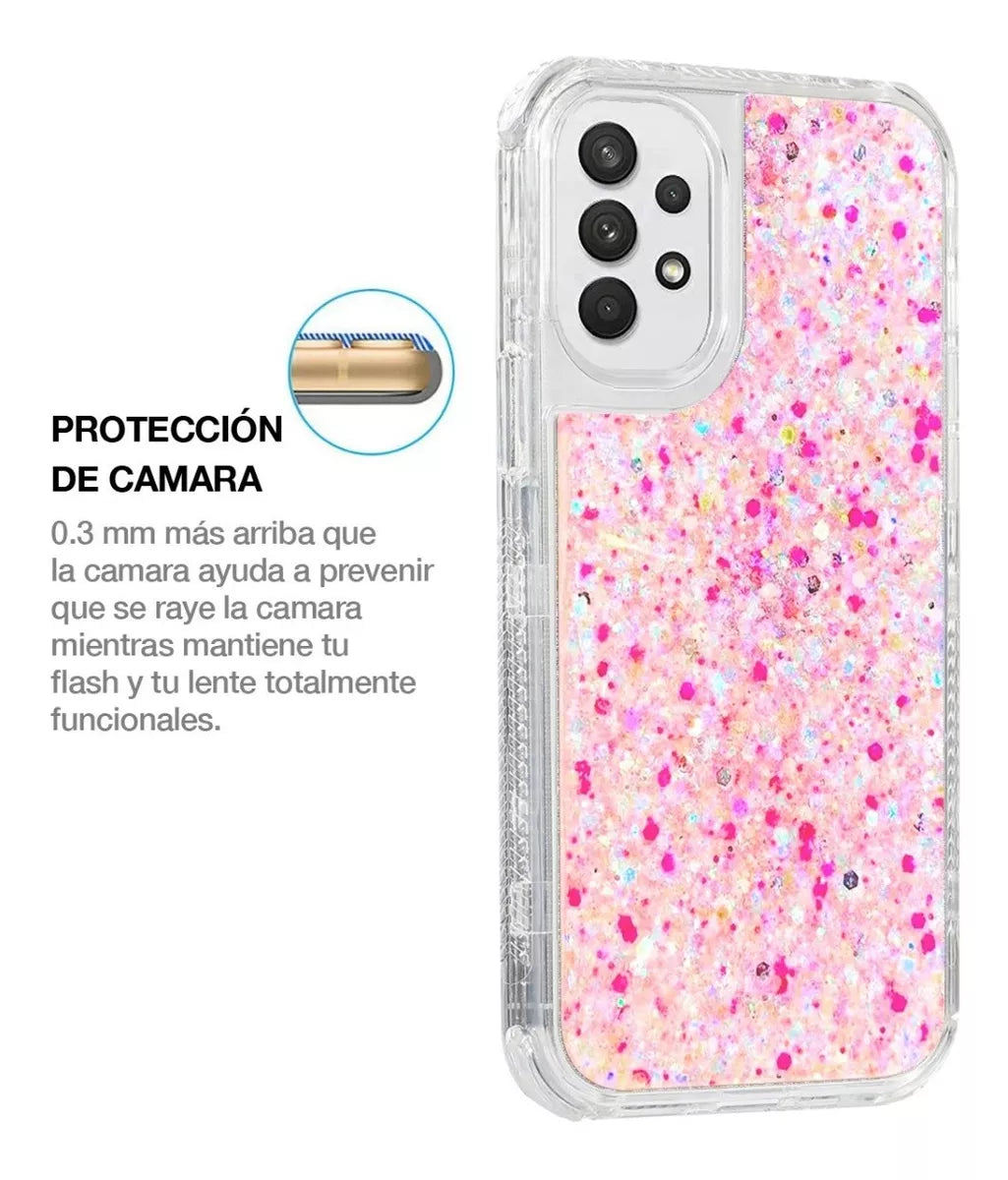 # Fundas Samsung Uso Rudo Tres Piezas Mujer Brillantes 360