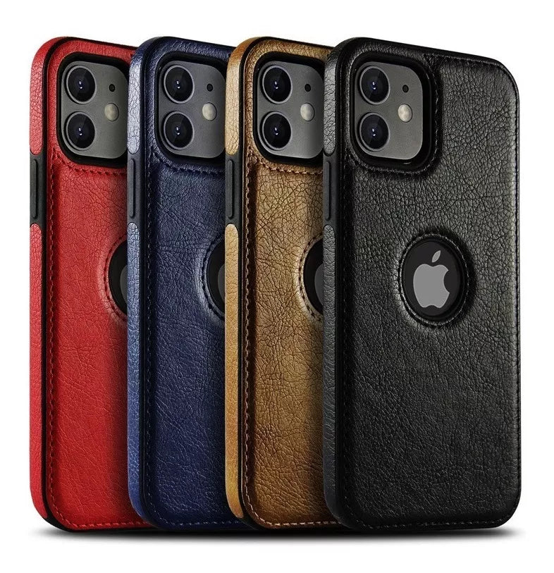 10piezas Funda Para iPhone Tipo Piel Leather Case Protector Mayoreo