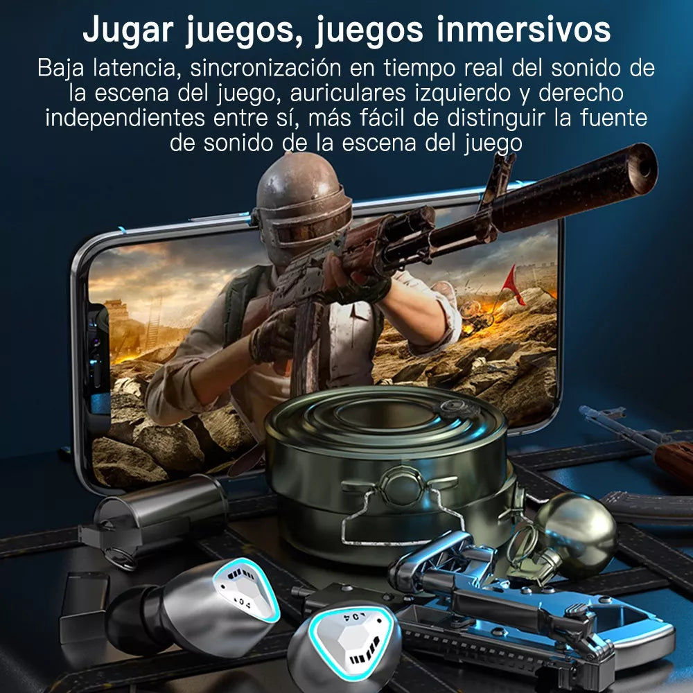 # Audífonos M45 Tws Bluetooth 5.3 Baja Latencia Juego Earbuds TIKTOK Altas Ganancias Mayoreo Emprende Negocios