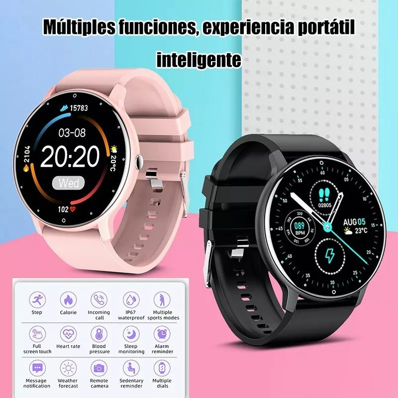 3piezas Smartwatch Zl02 1.28" Vigilancia De Salud Deportivo Mayoreo