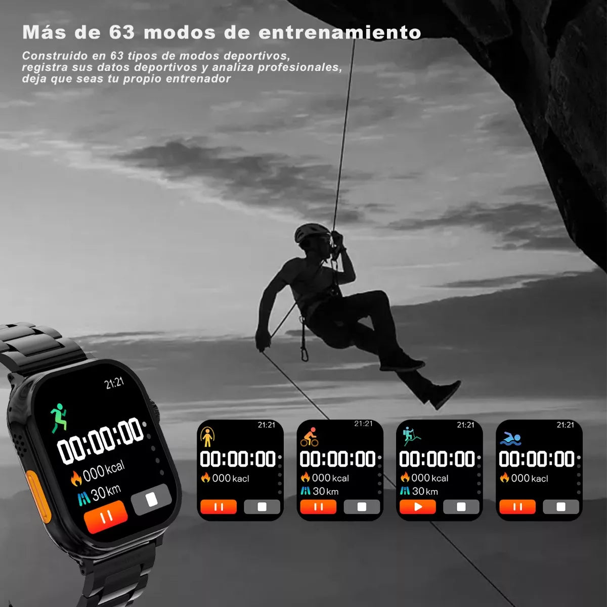 # 4 peças / 5 peças smartwatches 2,09 "C9Ultra max Bluetooth relógios atacado