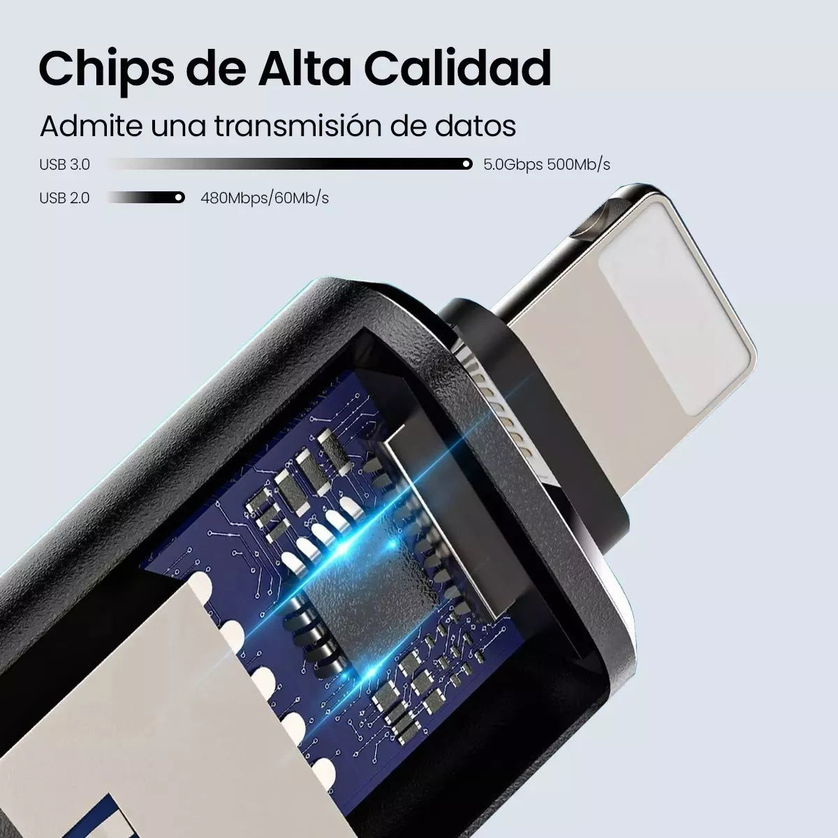 20/30 unidades Adaptador OTG para iPhone iPad (Lightning) Entrada USB 3.0 5gbps Atacado