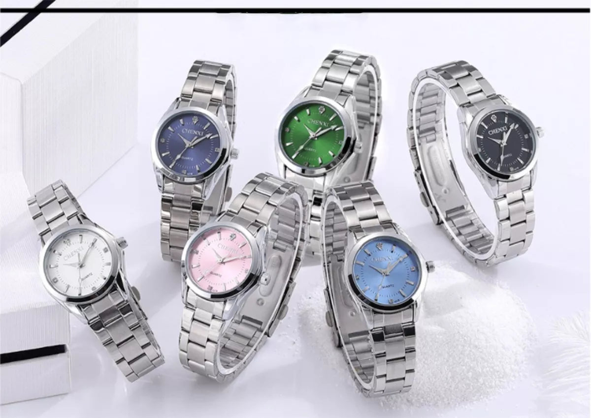 Petit Diamond Lady Women's Ctra Water Stainless Steel Watch Wholesale CX-021B