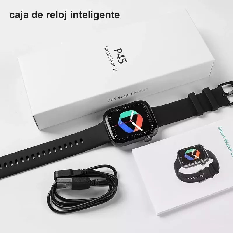 2 Relojes Inteligente Mujer Smartwatch P45 Bluetooth Call 1.81 – Eccdo