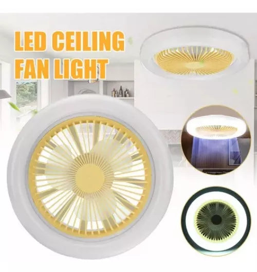 # 1 Ventiladores Lampara Inteligente Multifunción Luz Led 3 Tonos Foco Led De 30 W E27/e26