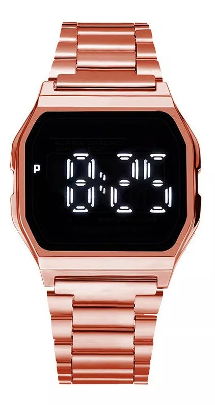 Relojes De Metal Cinturón De Acero Temperamento Led F91 Mayoreo