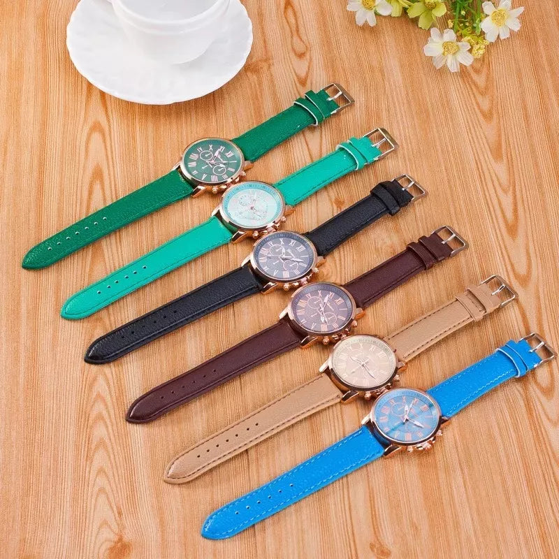 30piezas/50piezas Triple Ojo Doble Capas Relojes Moda Mujer Regalo Mayoreo