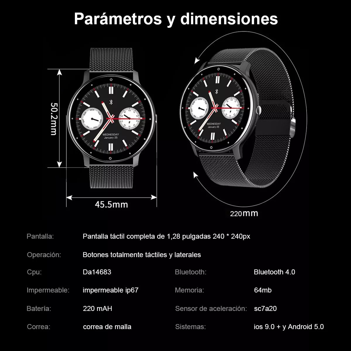 Smartwatches ZL02D Relojes Inteligente Resistente Al Agua Con Bluetooth Mayoreo