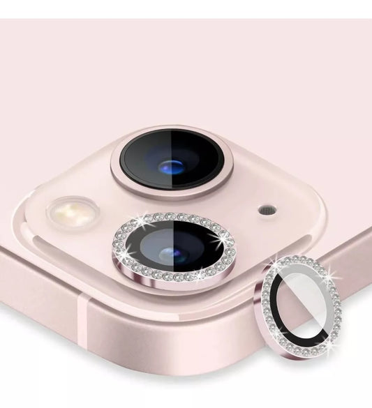 Kit 20 Mica Lente Cámara Glitter Diamantes Para iPhone Individual, Varios modelos Mayoreo