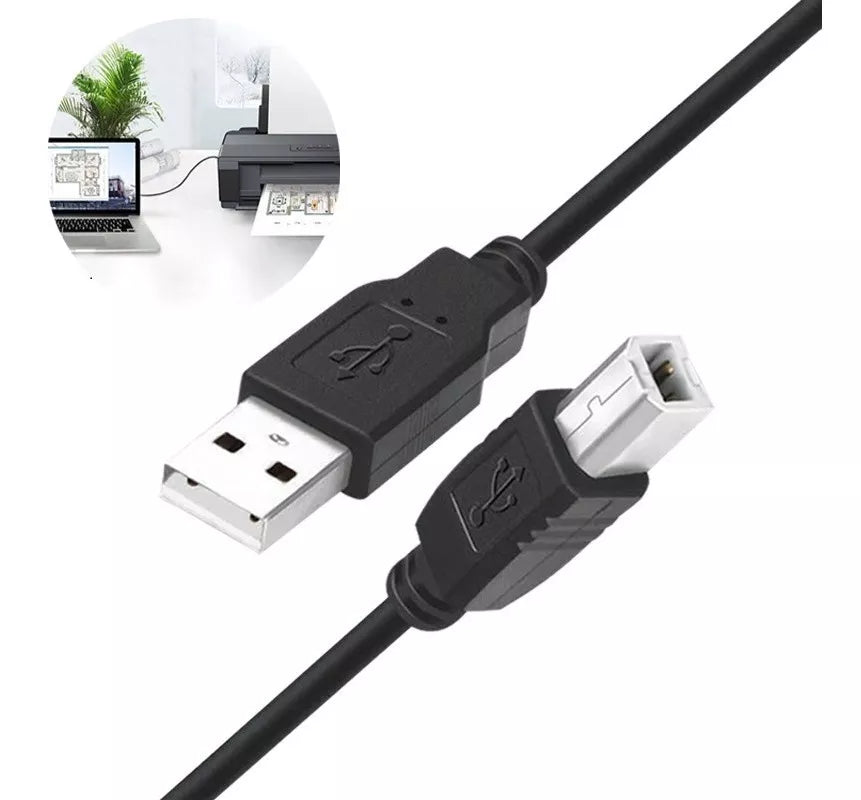 20/40piezas Cable De Impresora Universal 1.35m Usb 2.0 Hp/epson Calidad Mayoreo,