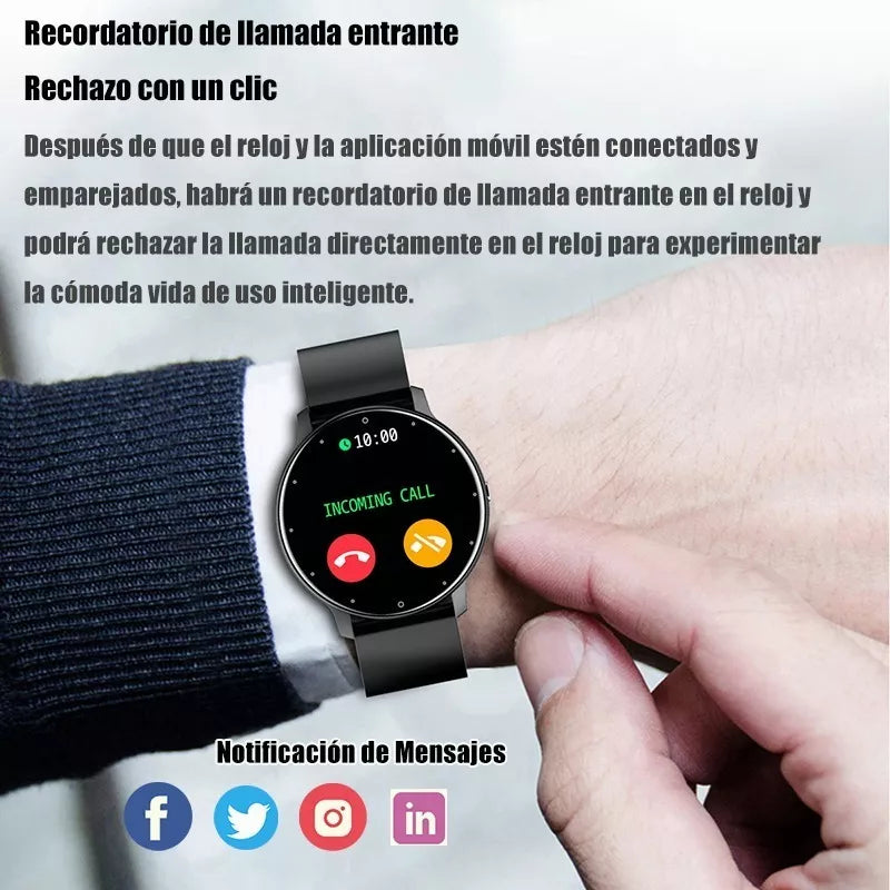 3piezas Smartwatch Zl02 1.28" Vigilancia De Salud Deportivo Mayoreo