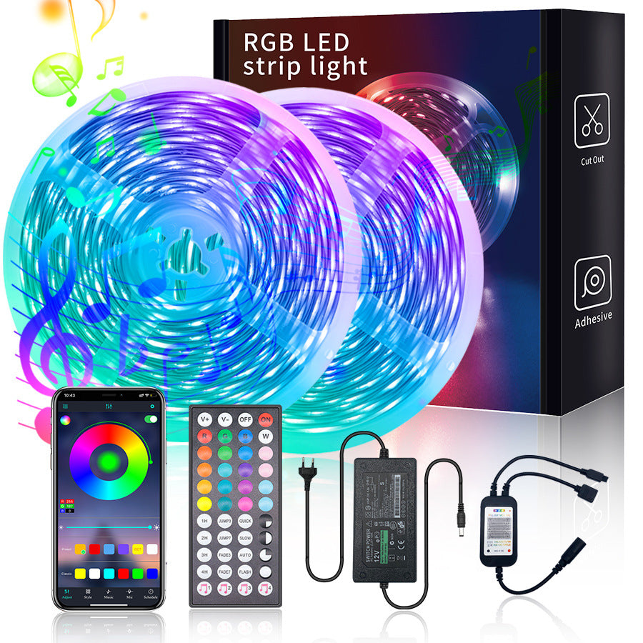 Tiras Led Rgb 40 Metros Wifi Luces Led Bluetooth App Control(10 metros en un rollo)