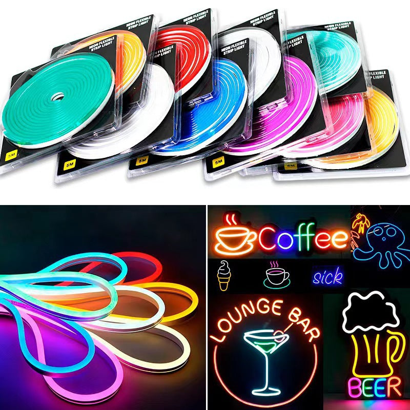 #1 Flexible Neon Light Led Strips 30/m50m Hose with 12v Source