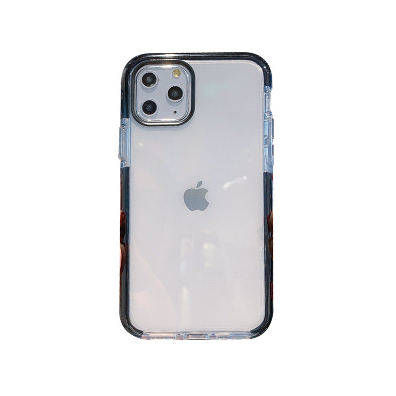 30pcs capa de telefone anti-choque de duas cores borda transparente por atacado para vários modelos de iPhone