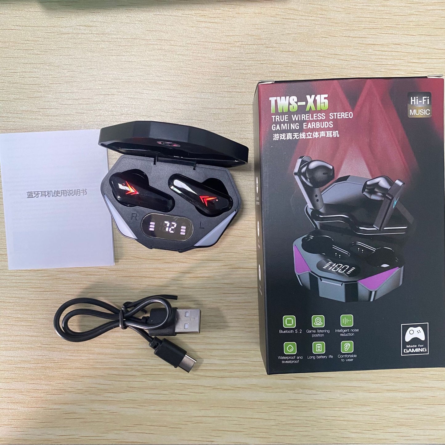 Audifonos Inalambricos Gamer Bluetooth X15 Pro | Meses Sin Interés