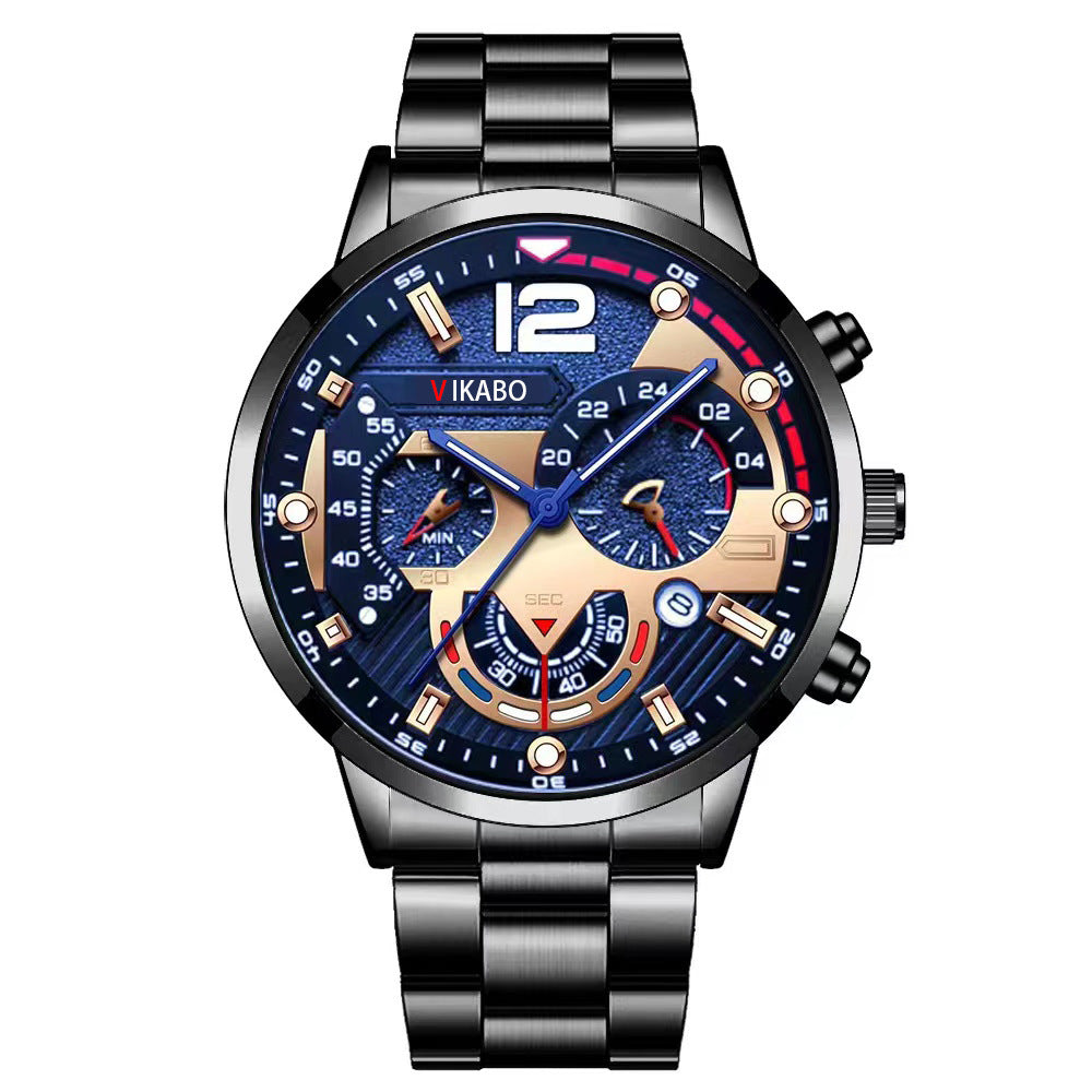 7piezas Relojes Hombre Automático Movimiento Cuarzo Regalo Mayoreo