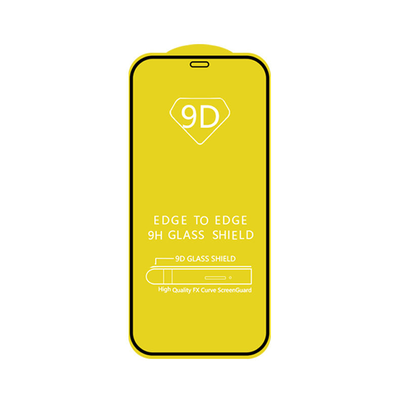 Pack 50 Unidades Mica Templado 9d Para iPhone Marcas Mayoreo