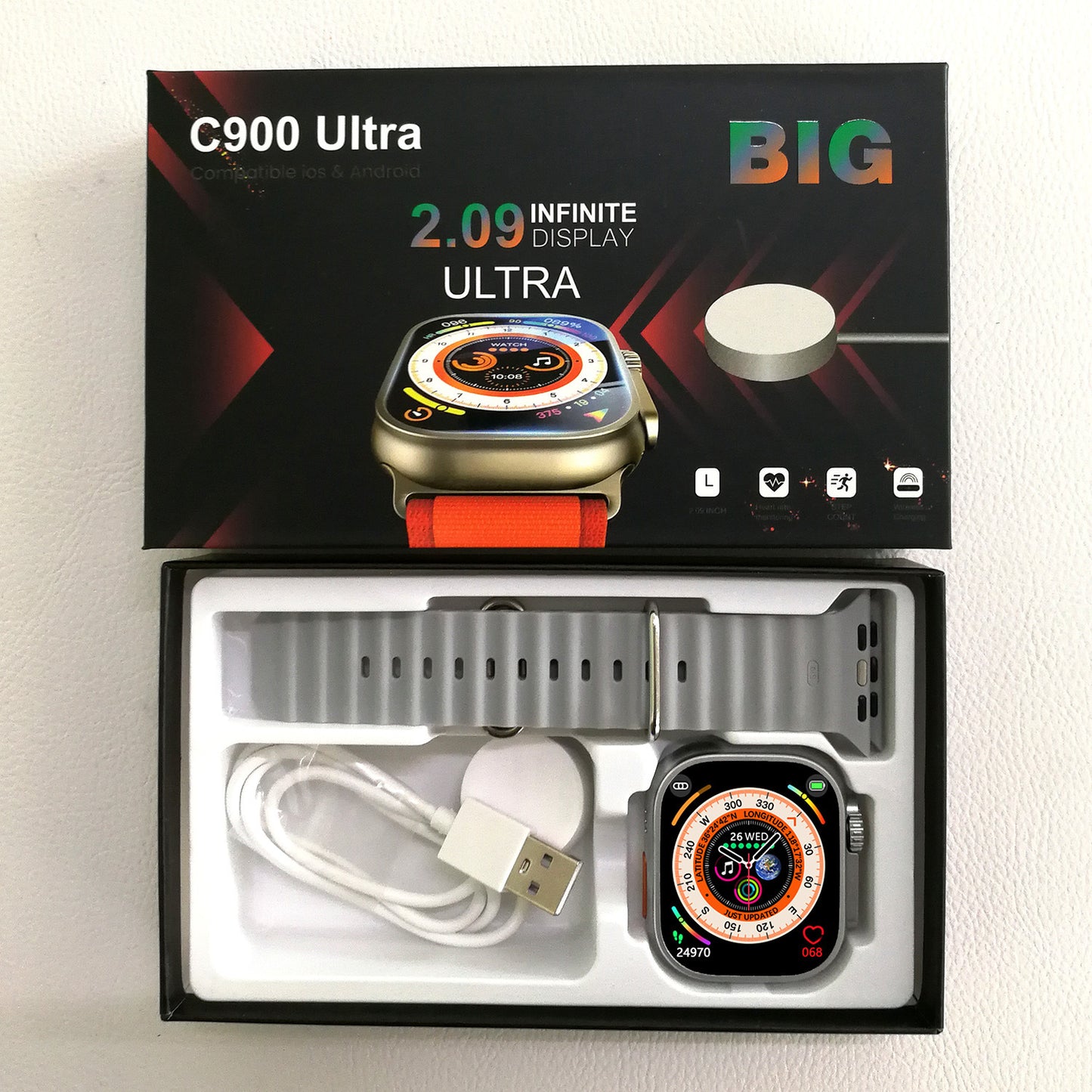 #5PIEZAS Smartwatches C9 Ultra Bluetooth Watches Wholesale